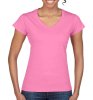 Gildan Ladies Softstyle V-Neck T-Shirt Kleur Azalea