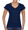 Gildan Ladies Softstyle V-Neck T-Shirt Kleur Navy