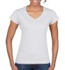 Gildan Ladies Softstyle V-Neck T-Shirt Kleur White