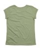 Women's Organic Roll Sleeve T Kleur Soft Olive