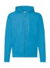 Classic Hooded Sweat Jacket Kleur Azure Blue