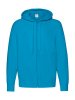 Lightweight Hooded Sweat Jacket Kleur Azure Blue