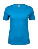 Ladies Interlock T-Shirt Kleur Azure